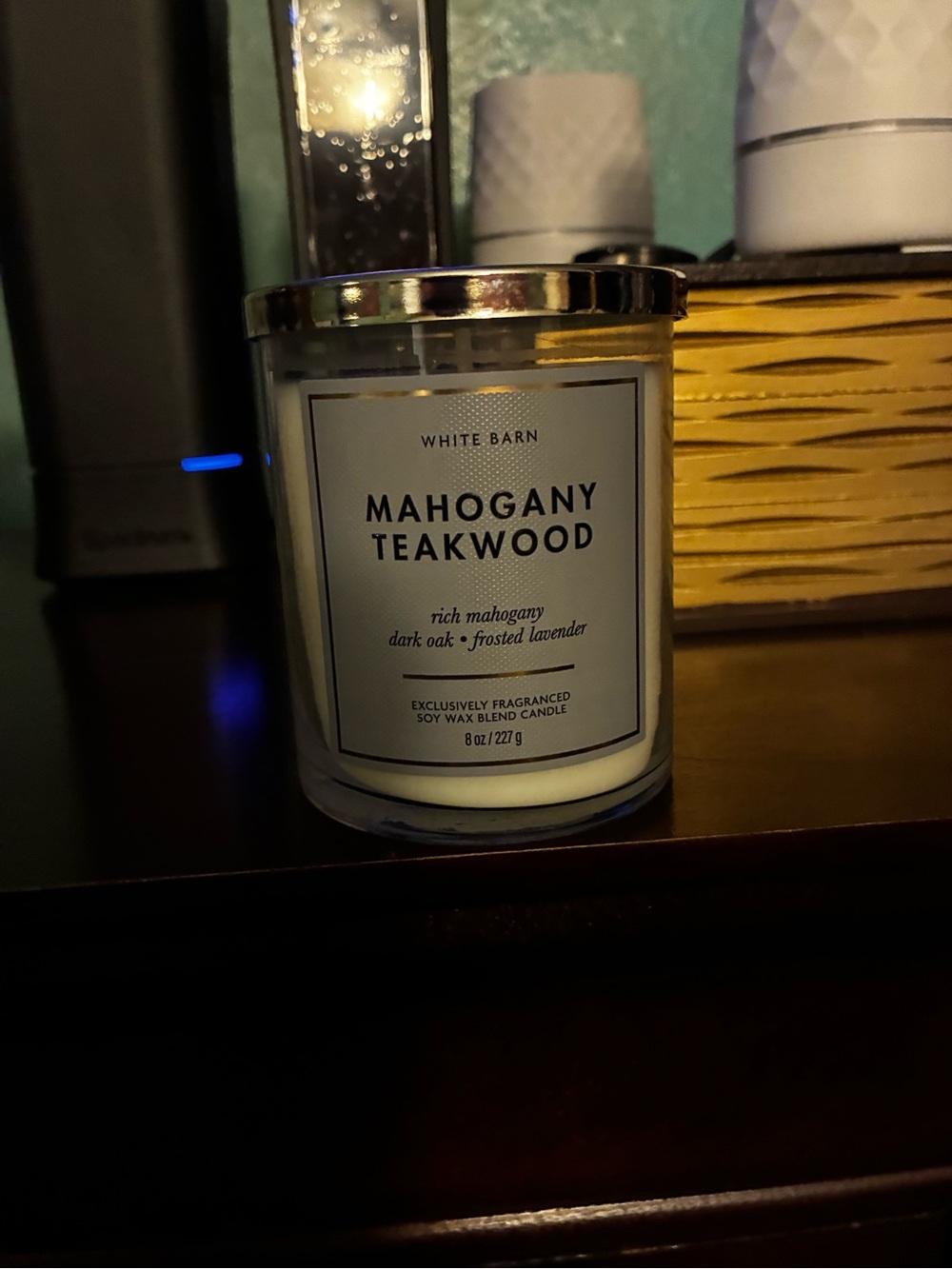 Mahogany Teakwood 1-Wick Candle